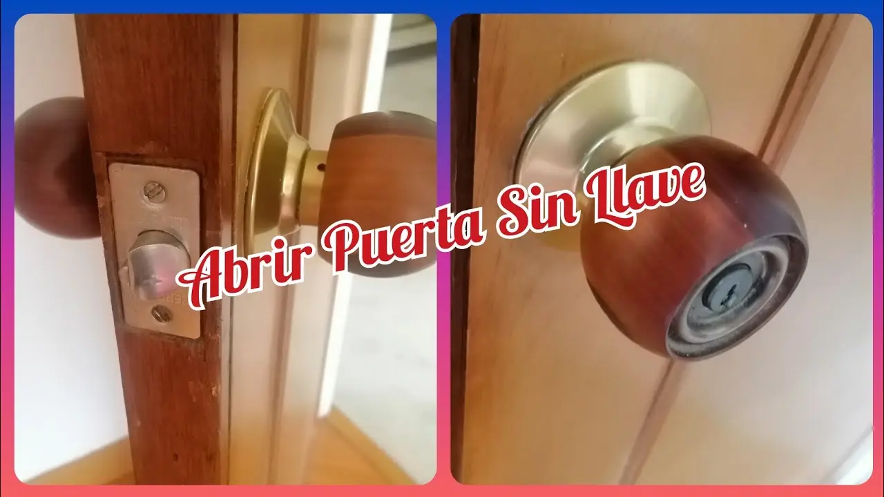 como puedo abrir la puerta de mi casa sin llaves - Cómo abres la cerradura de una puerta si perdiste la llave