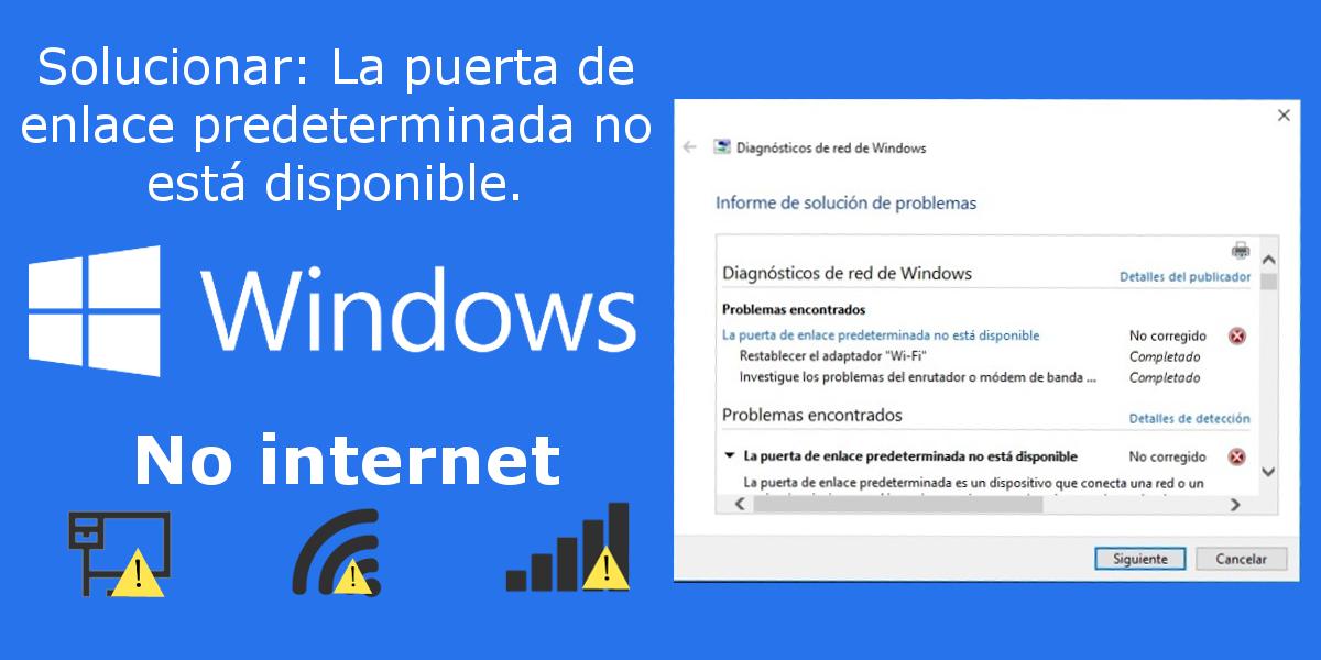 puerta de enlace predeterminada fallo de seguridad - Cómo saber cuál es mi puerta de enlace