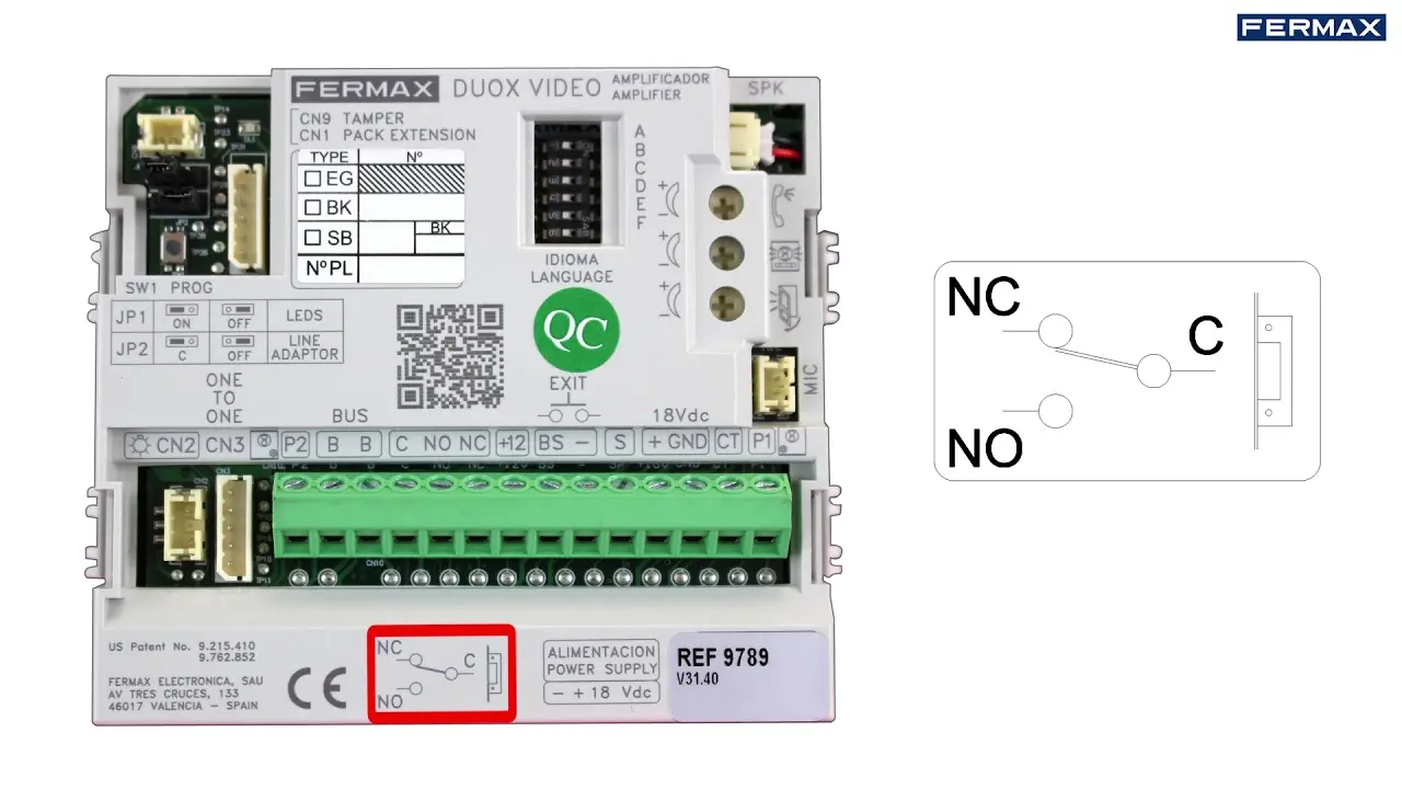 cerradura fermax 12v conexion - Cómo saber el modelo de mi telefonillo Fermax