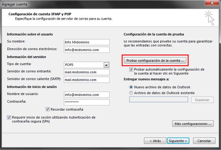 conocer puerto y seguridad de mi email - Cómo saber el puerto IMAP