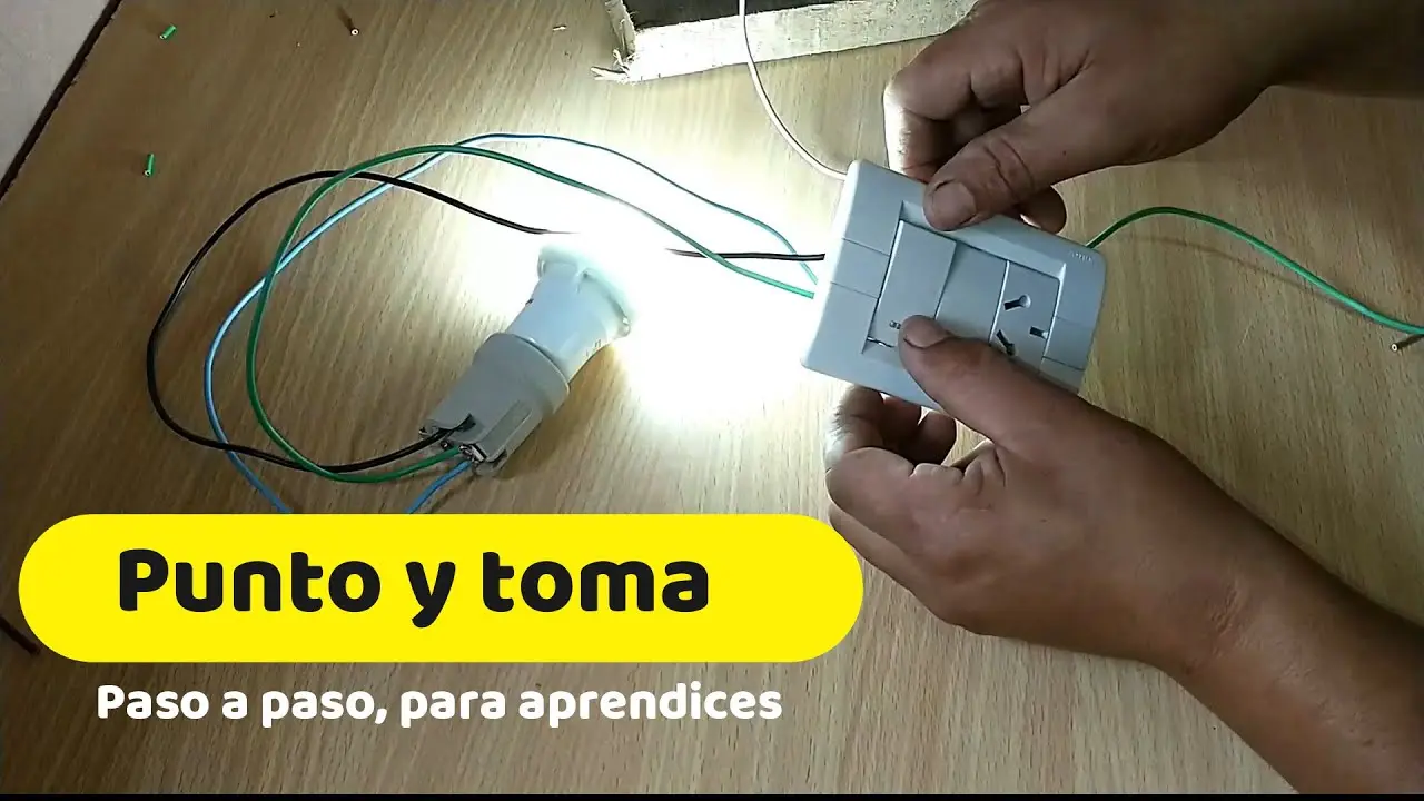 como conectar una llave de luz punto y toma - Qué es punto y toma en electricidad