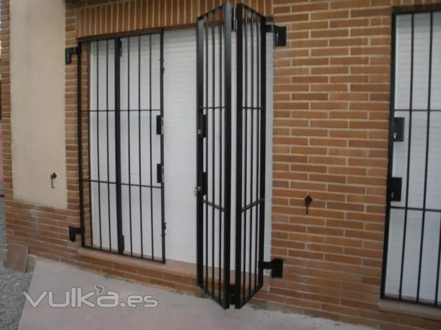 rejas seguridad para puertas de patio - Qué medida de hierro se usa para rejas