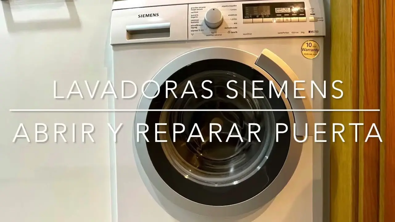 arreglar cerradura de lavadoras siemens - Qué significa la llave en la lavadora Siemens